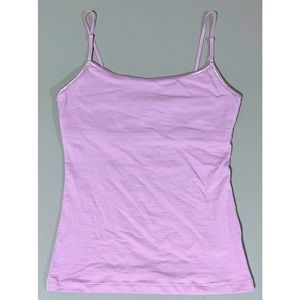 Purple Lilac Pastel Shelf-Bra Cami Camisole Tank Top Shirt Size S 👑💜 #shirt